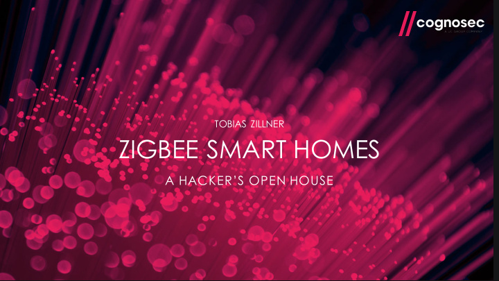 zigbee smart homes