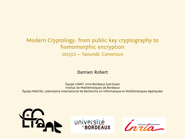 modern cryptology from public key cryptography to