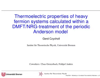 Thermoelectric properties of heavy  fermion systems calculated within a  DMFT/NRG-treatment of the