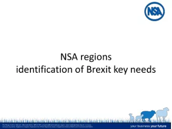 your business your future Limited by Guarantee. Registered in England. Registration No 37818.