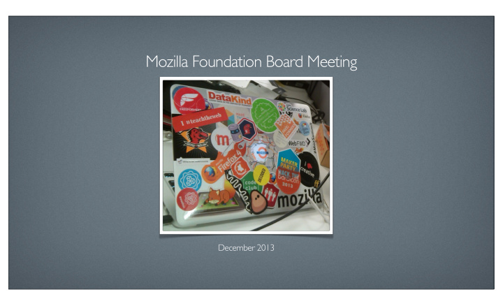 mozilla foundation board meeting