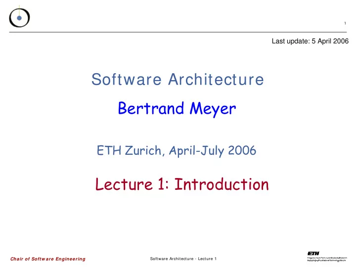 software architecture bertrand meyer