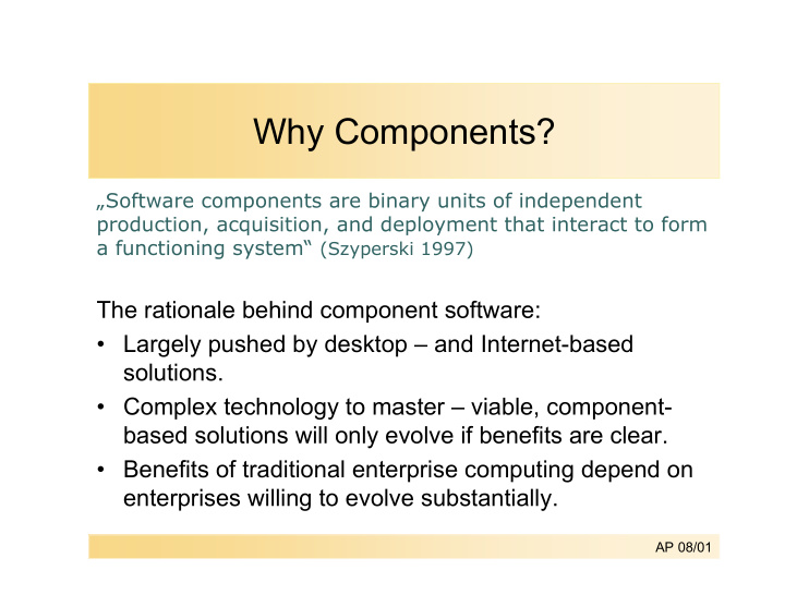 why components