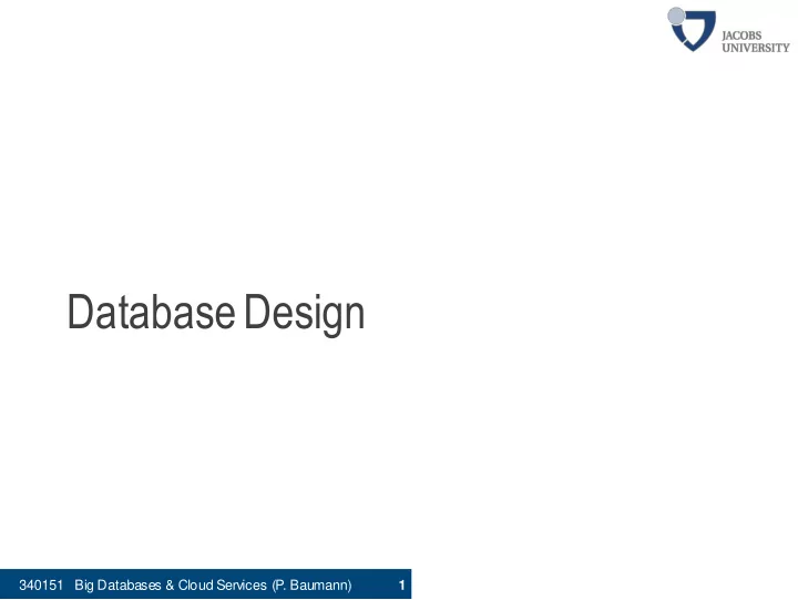 database design