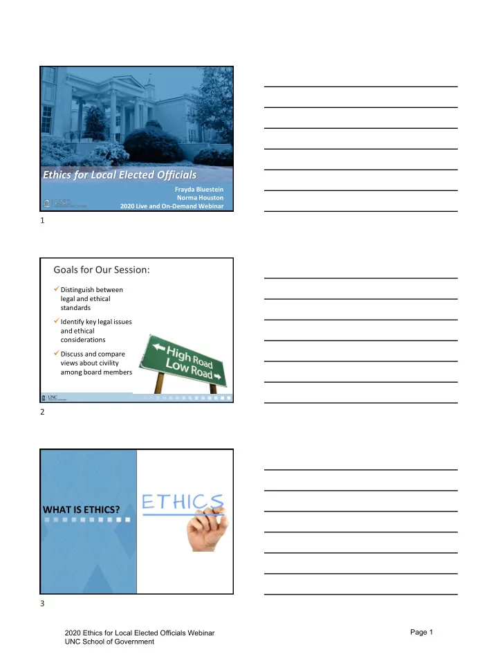 ethics for local elected officials