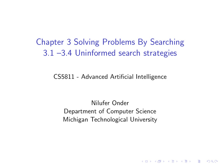 chapter 3 solving problems by searching 3 1 3 4
