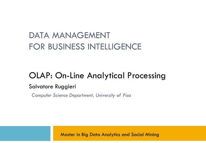 data management for business intelligence