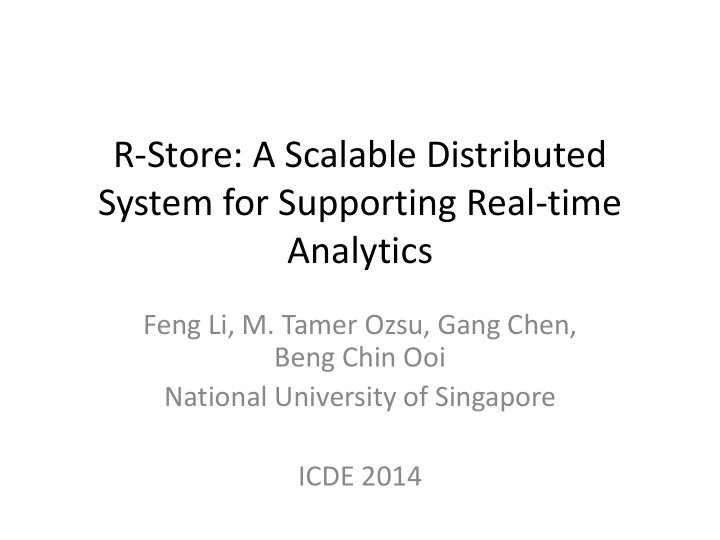 system for supporting real time