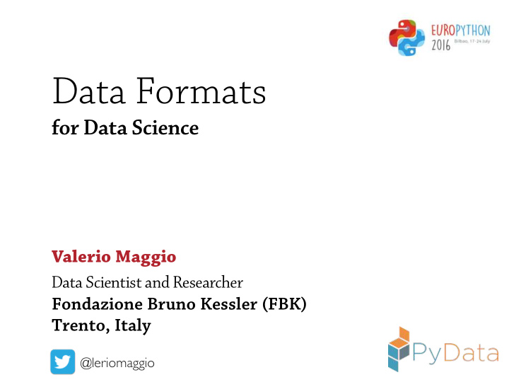 data formats