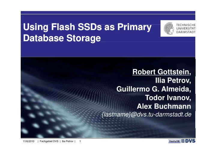 u i u i using using flash fl fl flash ssds h h ssd ssds