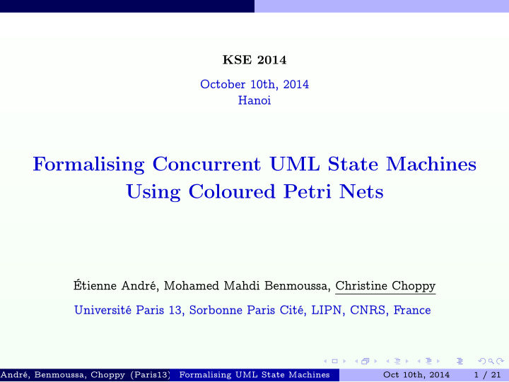 formalising concurrent uml state machines using coloured