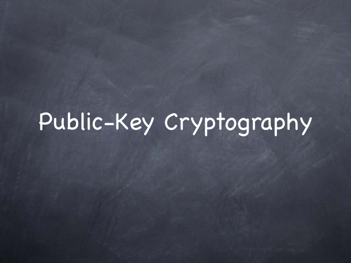 public key cryptography public key cryptography