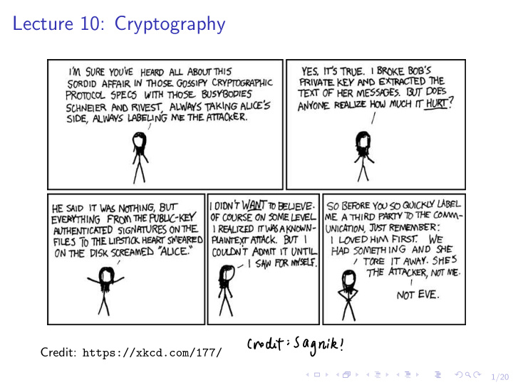 lecture 10 cryptography
