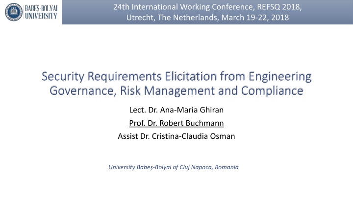 governance risk management and compliance