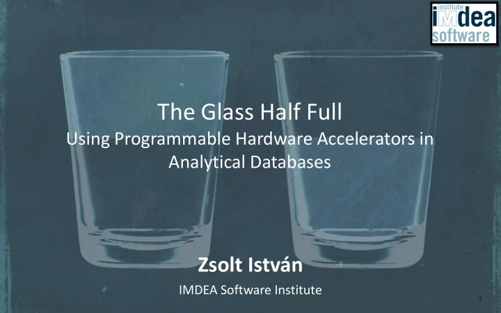 the glass half full