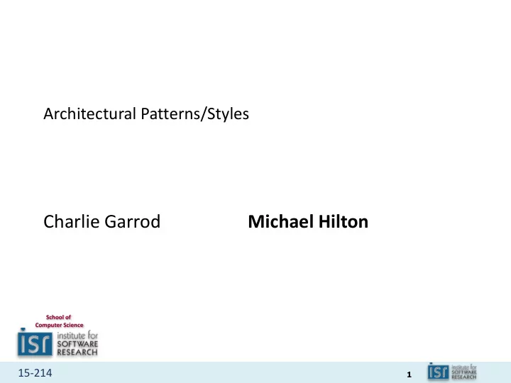 charlie garrod michael hilton