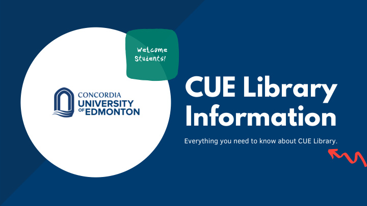 cue library information