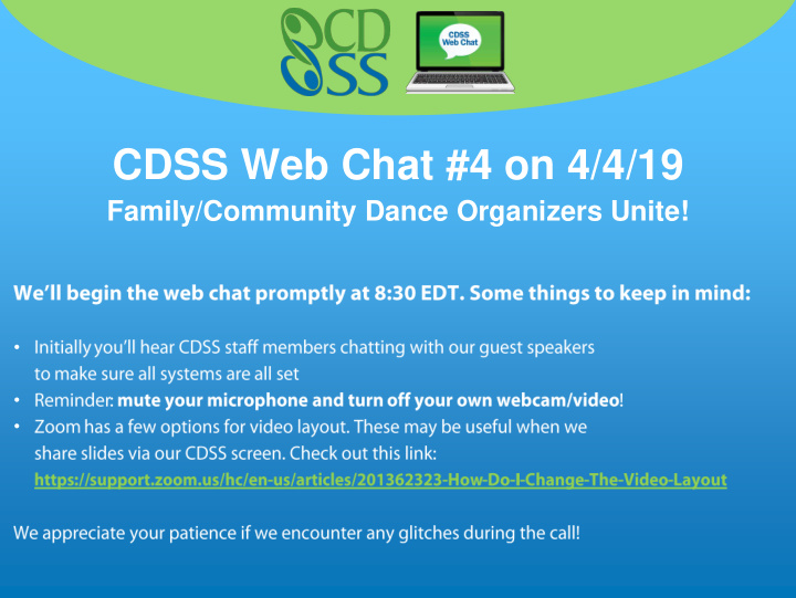 cdss web chat 4 on 4 4 19