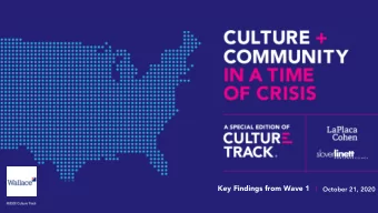 Key Findings from Wave 1  October 21, 2020  Key Sponsors and Partners  2  Survey Process