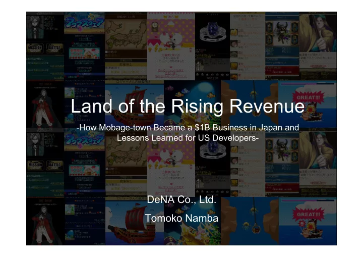 land of the rising revenue