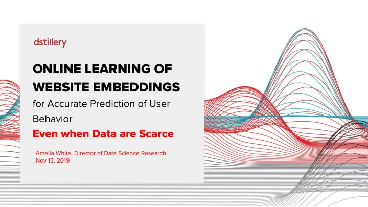 online learning of website embeddings