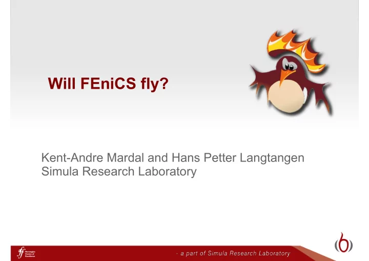 will fenics fly
