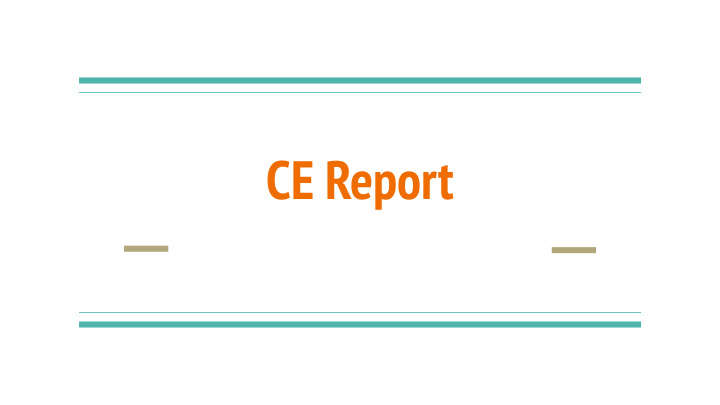ce report workplace climate and environment