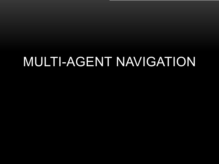 multi agent navigation multi agent navigation