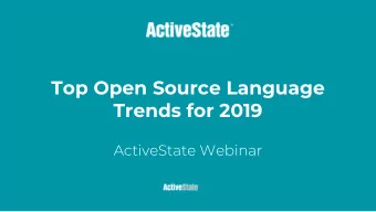 Top Open Source Language  Trends for 2019  ActiveState Webinar  Open Source Language  Trends 2019