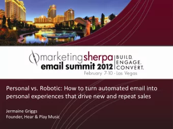 Jermaine Griggs  Founder, Hear &amp; Play Music  Who I am (the quick version)  Grew up in Long