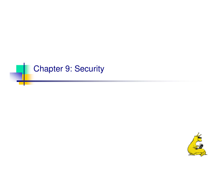 chapter 9 security security