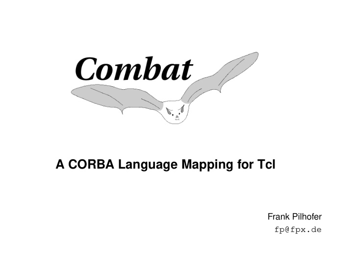 a corba language mapping for tcl