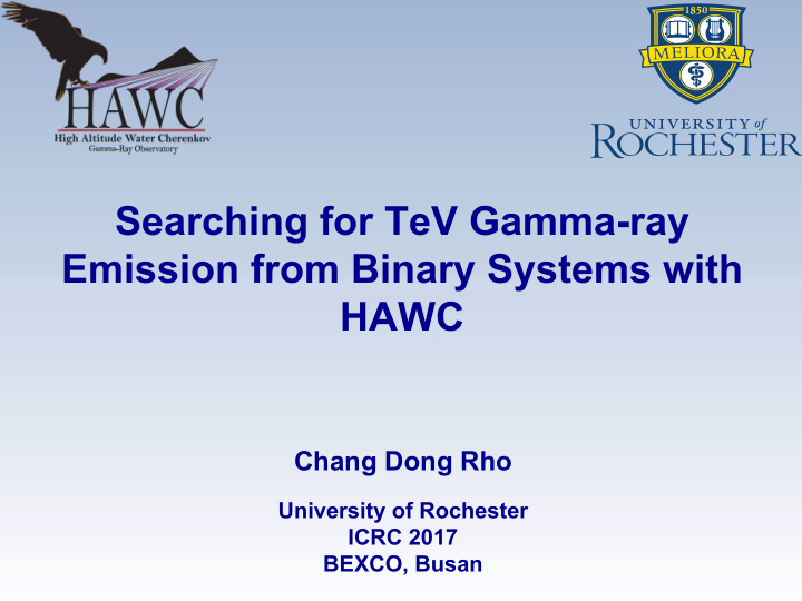 searching for tev gamma ray emission from binary systems
