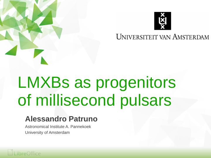 lmxbs as progenitors of millisecond pulsars
