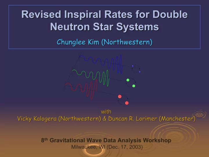 revised inspiral inspiral rates for double rates for