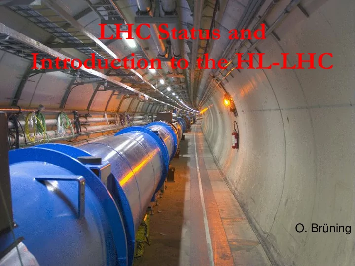 lhc status and