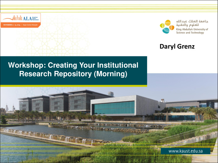 daryl grenz workshop creating your institutional research