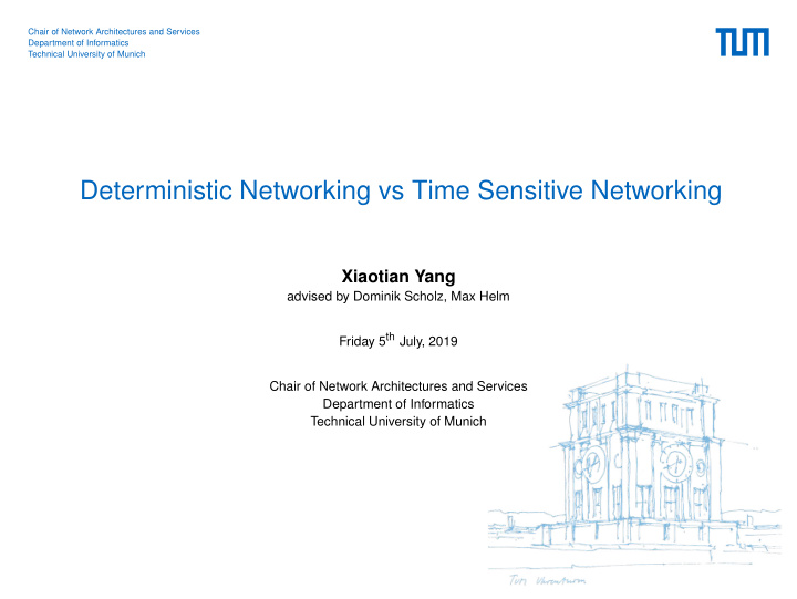 deterministic networking vs time sensitive networking