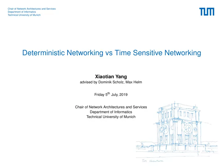 deterministic networking vs time sensitive networking