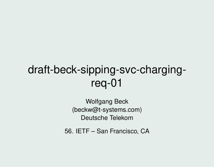 draft beck sipping svc charging req 01