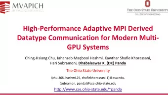 High-Performance Adaptive MPI Derived  Datatype Communication for Modern Multi-  GPU Systems