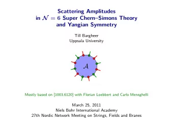 A  2011 Till Bargheer  c  Mostly based on [1003.6120] with Florian Loebbert and Carlo Meneghelli