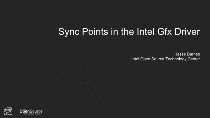 sync points in the intel gfx driver
