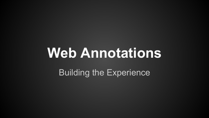 web annotations