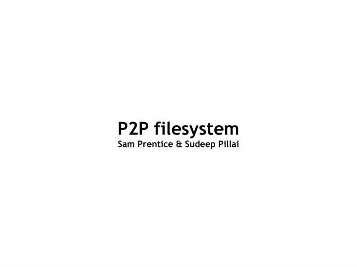 p2p filesystem