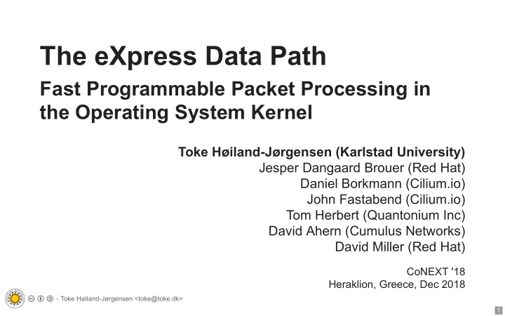 the express data path