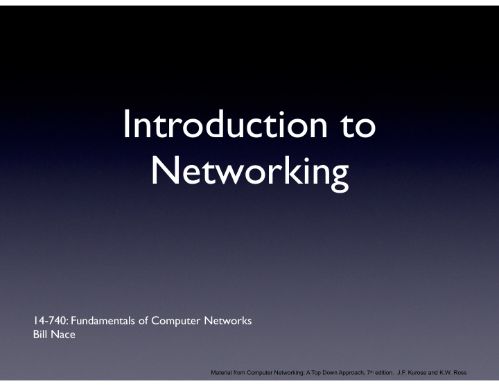 introduction to networking