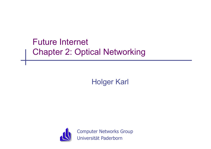 future internet chapter 2 optical networking