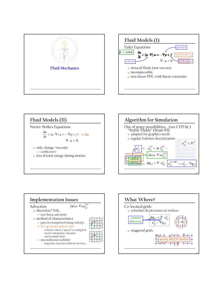 fluid models i