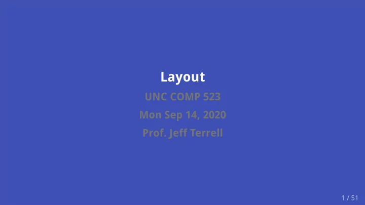 layout